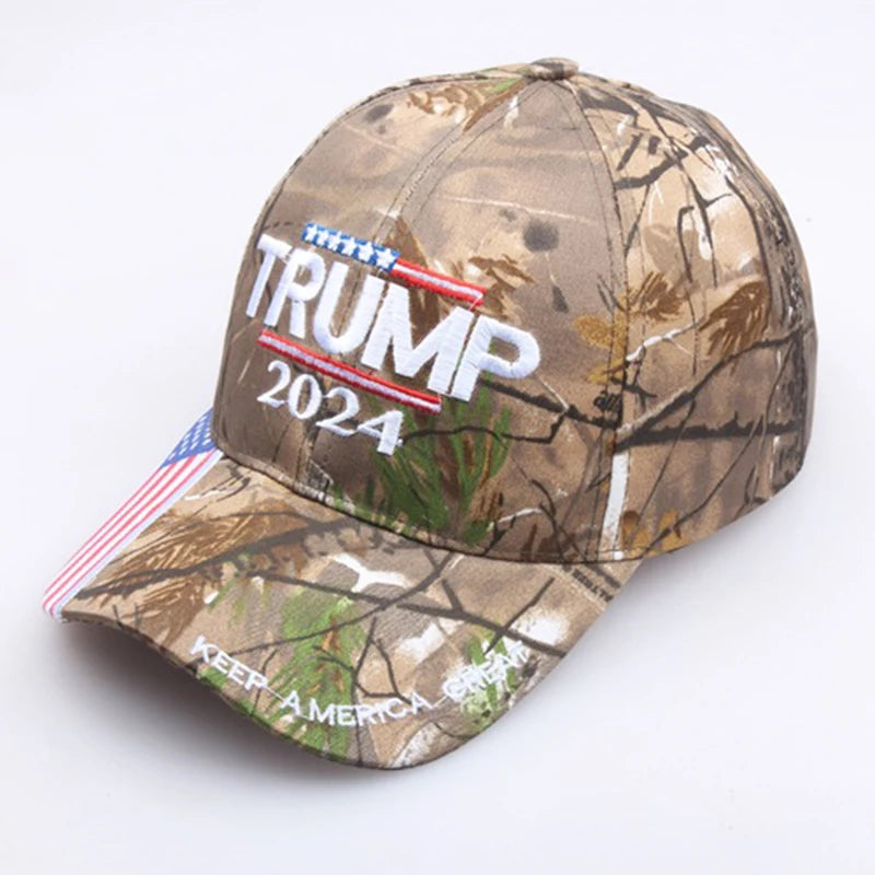 Camouflage Donald Trump 2024 Hat  Baseball Cap USA MAGA Keep America Great Again Snapback President Hats Peaked Caps