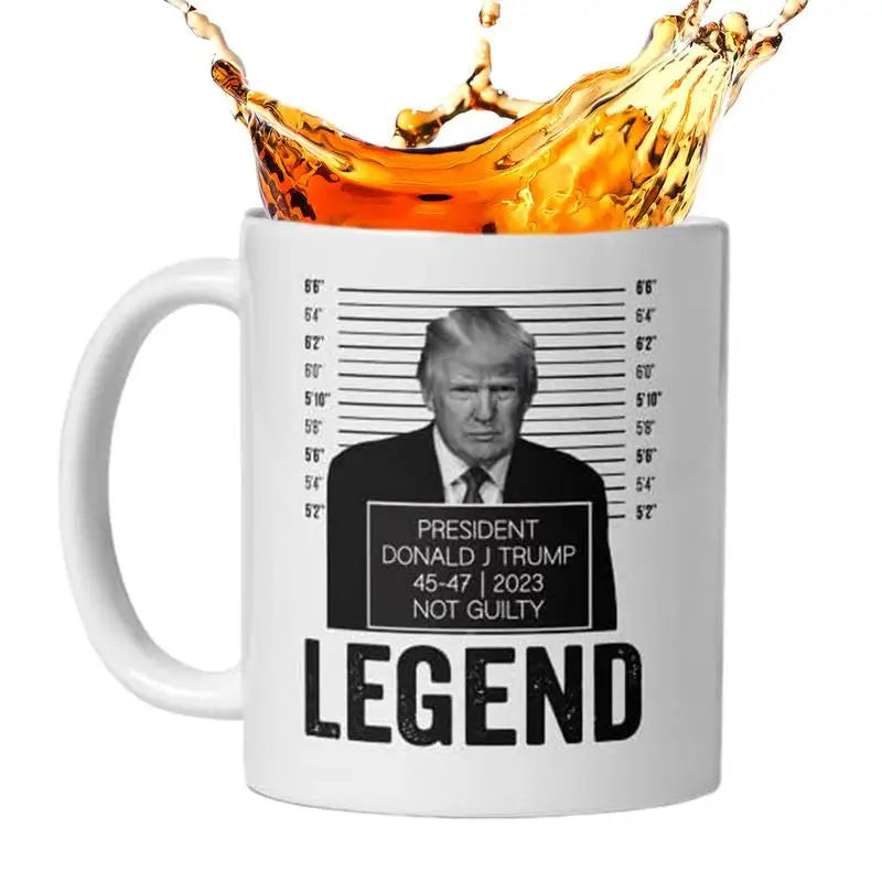 Donald Trump Novelty Coffee Mug Fade Resistant Pro Trump Mugs Creative Color Sensitive Gift For Tea Coffee Hot Drinks Kids