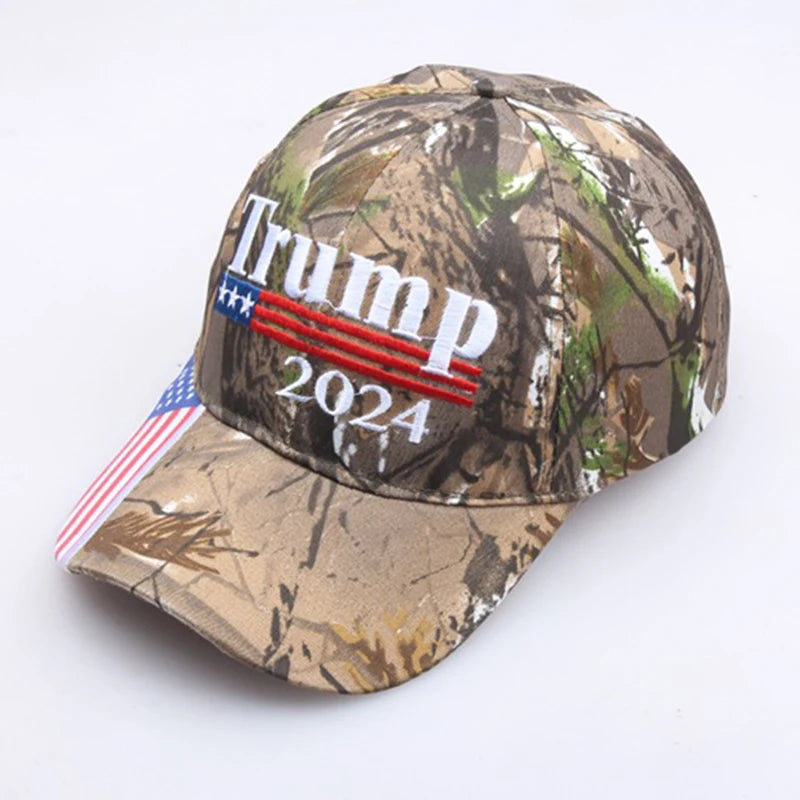 Camouflage Donald Trump 2024 Hat  Baseball Cap USA MAGA Keep America Great Again Snapback President Hats Peaked Caps